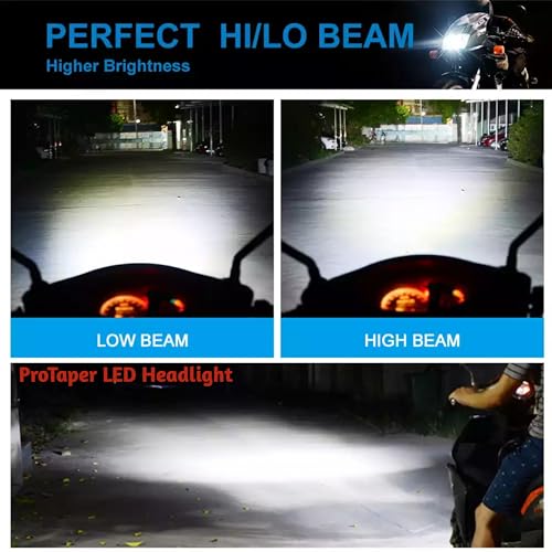 Image of 60W Super Bright H4 LED Headlight Bulb for Bike, Scooter, 6000 Lumens, 8000 RPM Fan, Aluminium Body, 12 Months Warranty