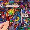 Pack of 100 Neon Stickers for Children & Adults, Waterproof Vinyl Laptop Stickers for Scrapbook Diary Water Bottle Suitcase, Teacher Reward Gifts for Children Classroom #2