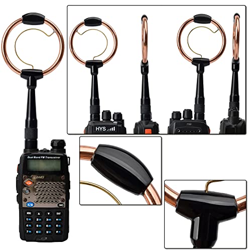 Antenas HT VHF UHF para transceptores DMR-6X2 y GT-3WP con base de rosca hembra SMA 20W 6