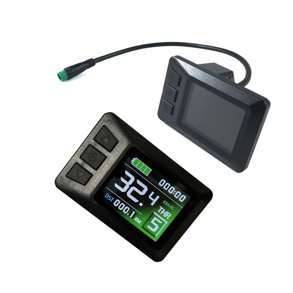 KT LCD-7C - Display per bici elettrica, schermo a colori 24 V-48 V con codici di errore per controller KT, connettore SM a 5 pin