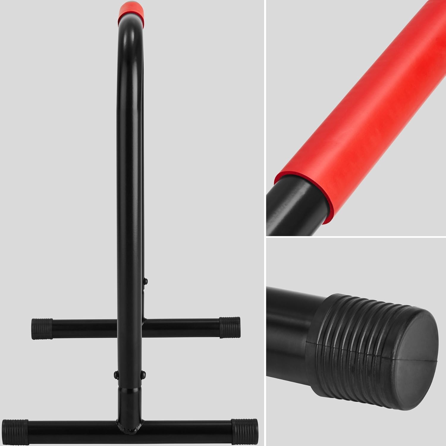 FFitness Barres Pare-Chocs Unisexe, Noir, Rouge, Taille Unique