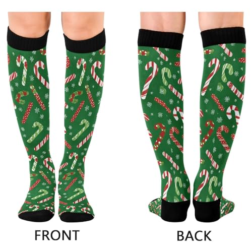 Image of SHJI Compression Socks for Women Sock Men Knee High Stockings for Running Athletic Hiking Cycling