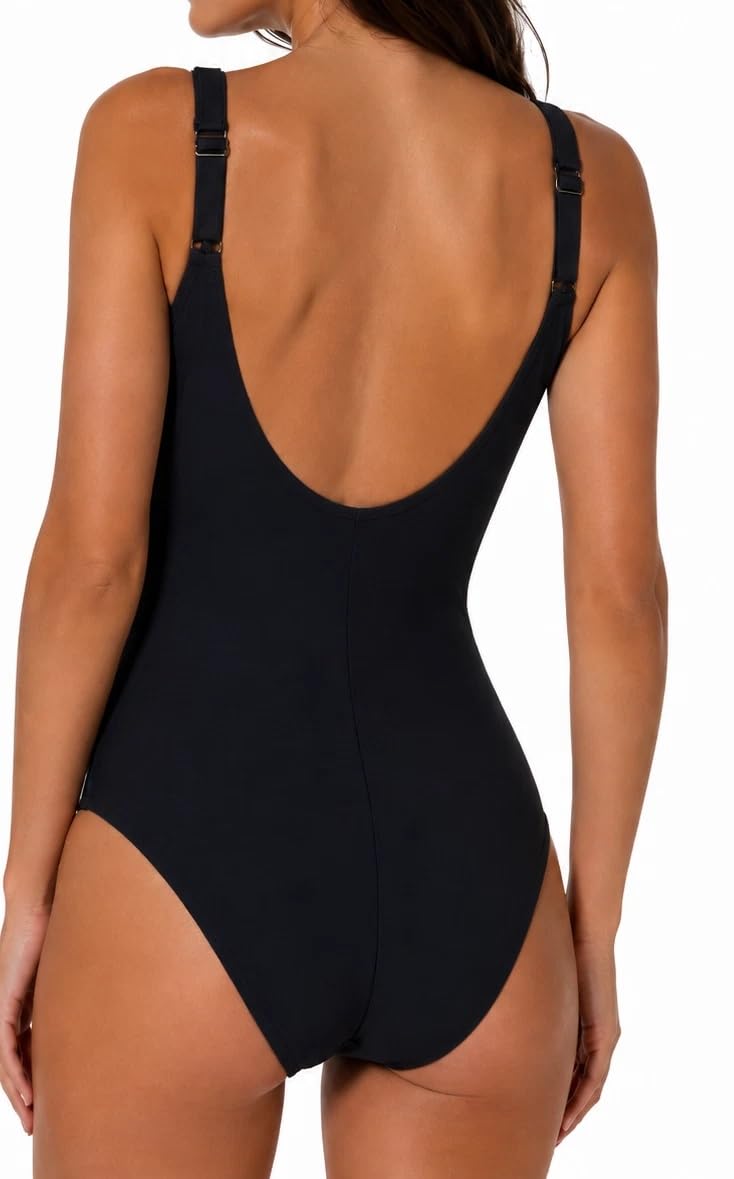 HAIDEAH Costume Mare Intero Donna Modellante Preformato Resistente al Cloro 23054