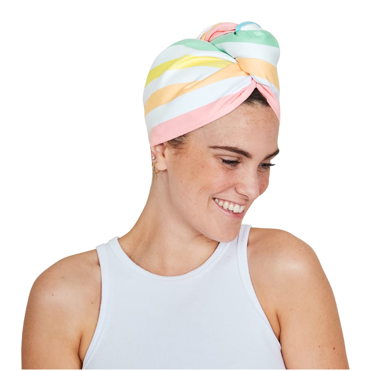 Dock & Bay Turban Hair Towel - for Home & The Beach - Super Absorbent, Quick Dry - Summer - Unicorn Waves, One Size