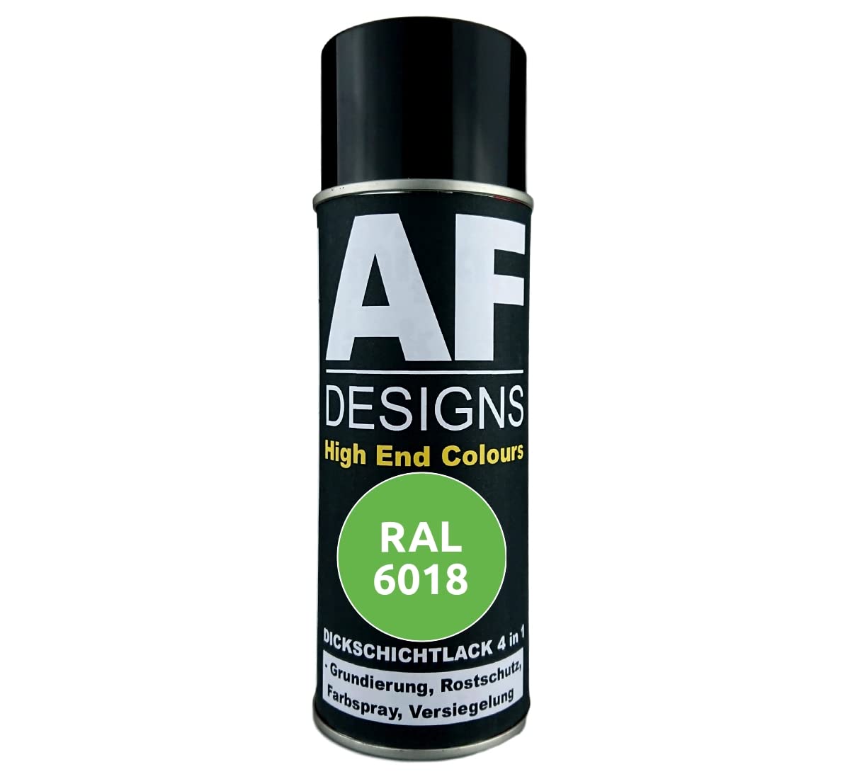 Alex Flittner Designs Rust Protection Paint 4-in-1 RAL 6018 Yellow Green Metal Protective Paint Spray Rust Protection Paint Spray Can