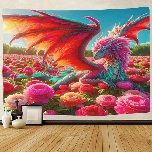 DragonTentures 3D tenture effet relief pour decoration chambre - 2