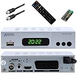 ✅MEDIAPLAYER MIT VIELEN ANSCHLÜSSEN - Die hervorragende Bild- und Tonqualität vom TV-Receiver können Sie mit einer großen Auswahl an Anschlussmöglichkeiten genießen. Kabel, HDMI, SCART, Koaxial, USB 2.0 und Wiedergabe von ext. Festplatten. Außerdem bietet er viele Extras: Intuitives Menü, elektronische Programmübersicht EPG, Teletext und schnelle Umschaltzeit