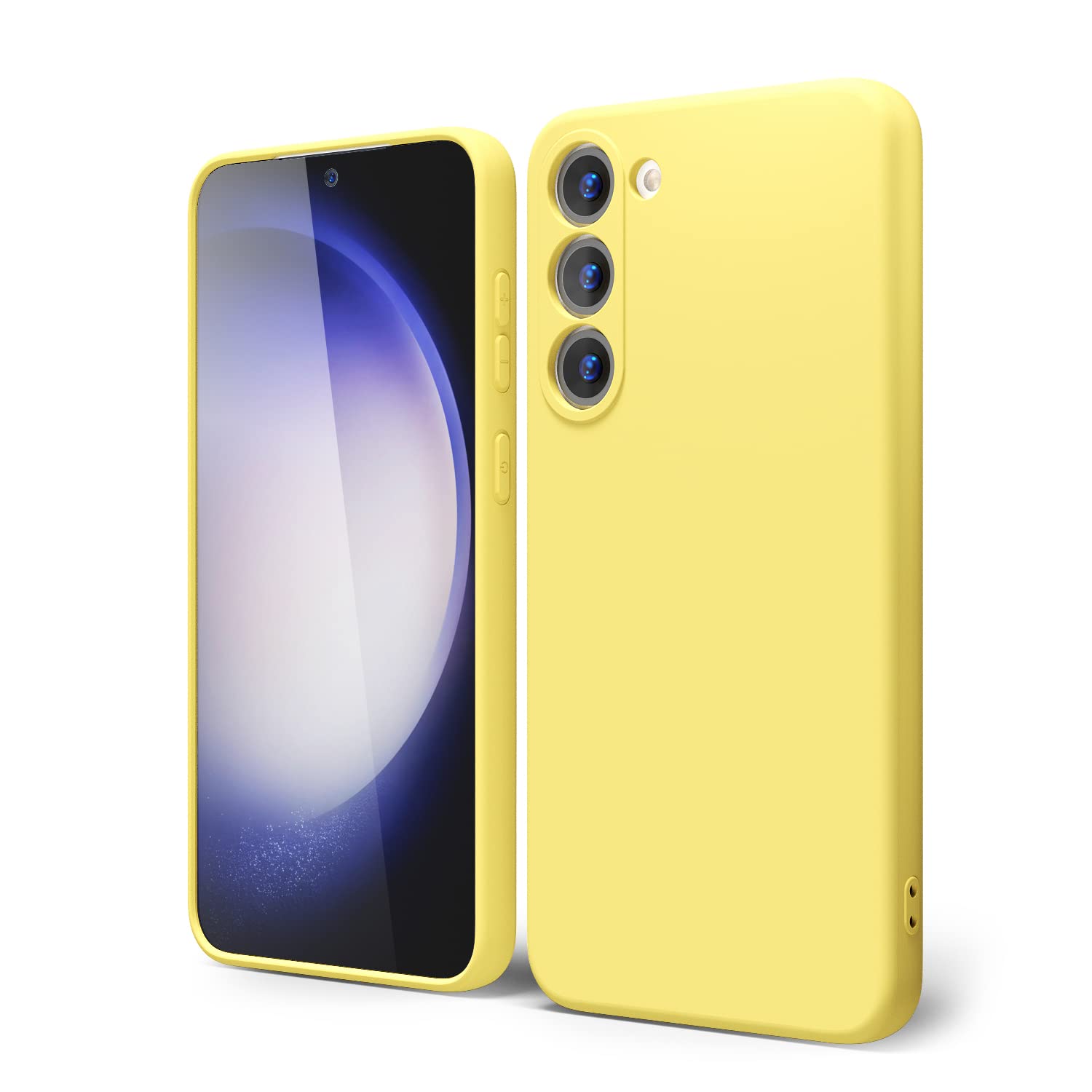 oakxco na telefon Samsung Galaxy S23 etui silikonowe z ochroną kamery, ultra cienkie, kolorowe etui na telefon dla dziewczyn, jednokolorowe etui na telefon, cienkie etui ochronne, matowa osłona z