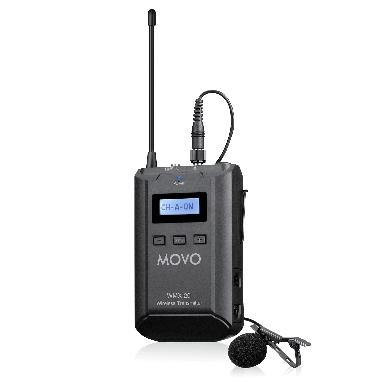 Movo WMX20TX Omnidirectional Wireless Lavalier Microphone and