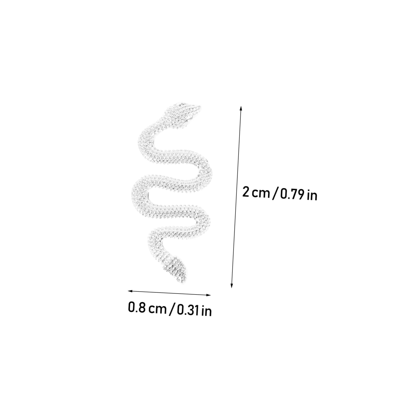 minkissy 4 Set 3d Serpente Nail Art Charms Forma Di Serpente Nail Charm Decorazione Unghie Charm Serpente Per Unghie Acriliche 50 Pz * 4