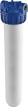 Rain Harvesting Triple Action Filtration System, 20" Slimline | Carbon Water Filter, Removes Sediment, Chlorine, Color & Odor, Suitable for Rain Water Collection