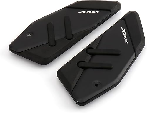 Miniatura 2 de X-MAX - Estriberas para Yamaha XMAX 125 250 300 400 2017-2023 placa de motocicleta antideslizante placa de pedal reposapiés (negro)