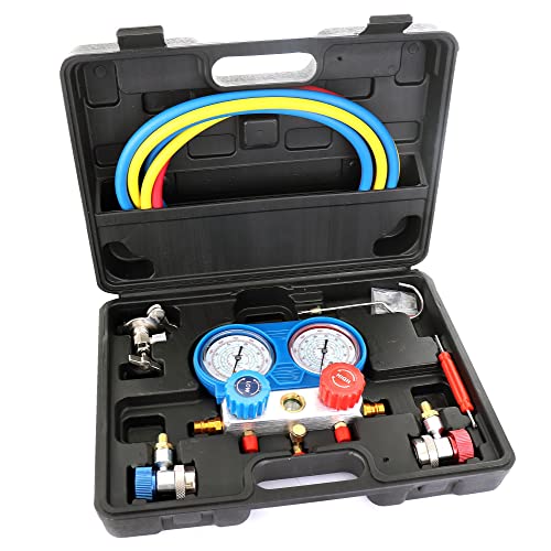 A/C Air Condition R134 R12 R22 Manifold Gauge Set Kit Auto Refrigerant