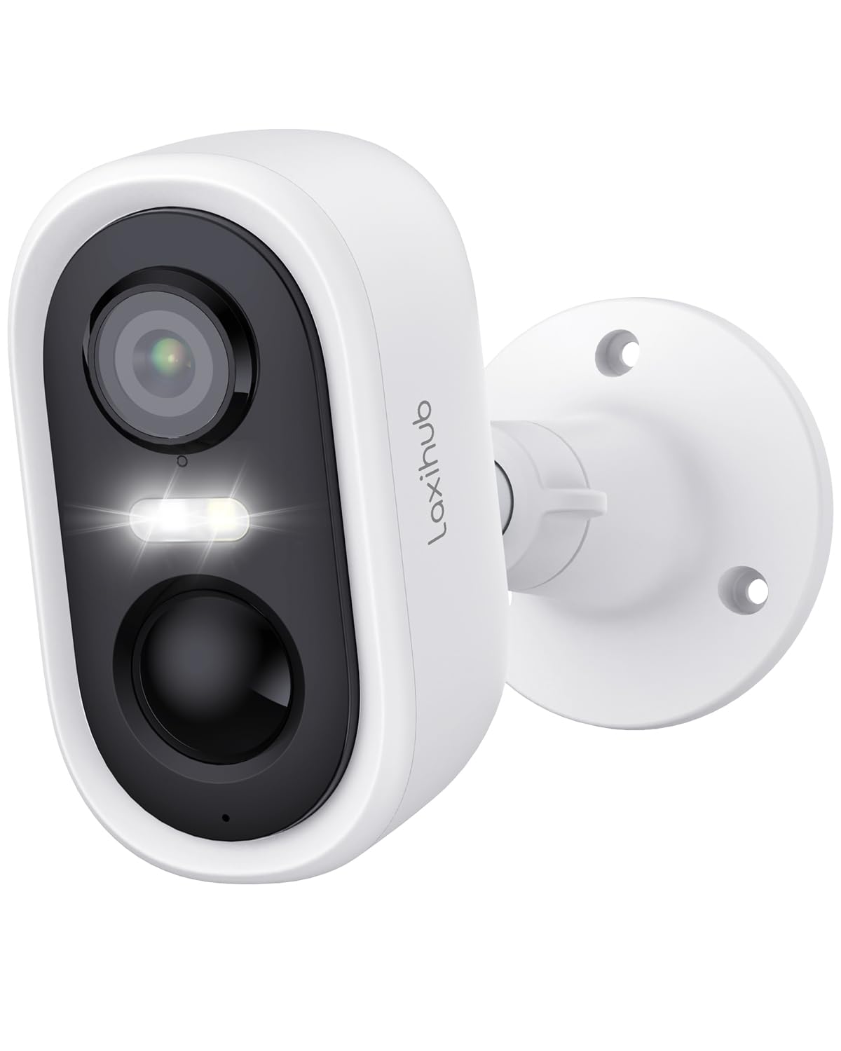 LAXIHUB Wireless Security Camera Outdoor, 2K/3MP Camera Surveillance Exterieur for Home Security, 5200mAh Rechargeable Battery Powered, IP65 Waterproof, SD/Cloud Storage, 2.4GHz WiFi Only