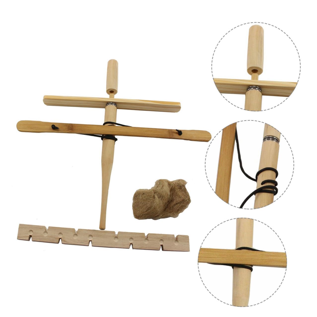Toyvian Tragbarer Holzbohrer Feuerstarter Vielseitiges Outdoor Survival Werkzeug für Camping und Training Einfache Handhabung für Anfänger und Profis Geeignet für Einzel Doppelanwendung