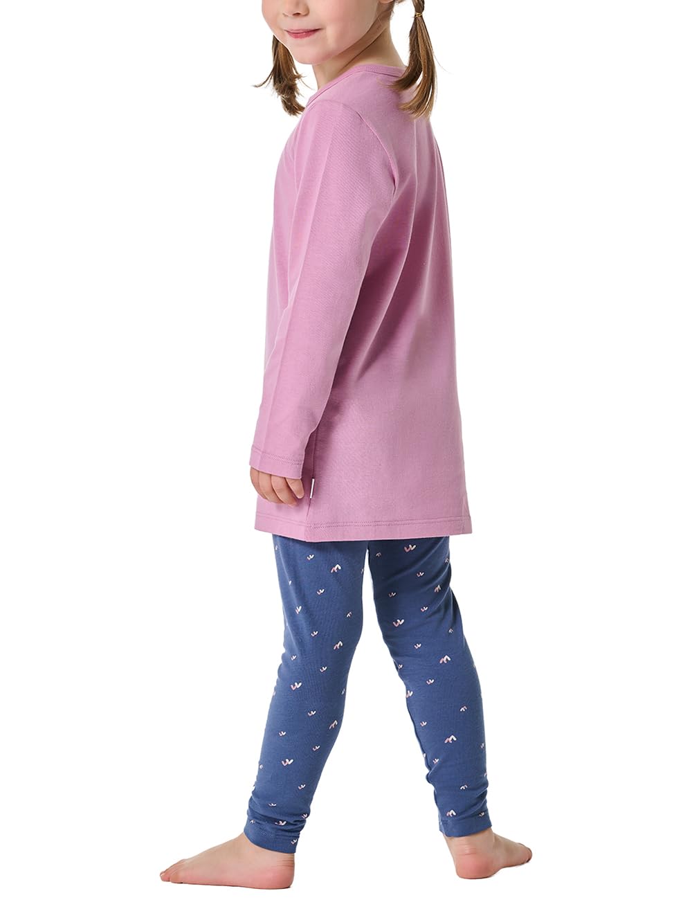 Schiesser Pidżama — zestaw Dziewczynki Schiesser Mädchen Schlafanzug Set Pyjama Lang - 100% Organic Bio Baumwolle - Größe 92 Bis 140