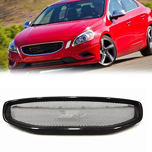 Calandre Avant Volvo S60 V60 2011-2013 en Carbone avec Grille de Capot Racing