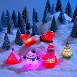 JOYIN 6 PCS Christmas Light Up Bath Toys, LED Baby Bathtub Toys Glow in The Dark Pool Toys, Christmas Toys for Kids Toddlers Boys Girls Christmas Stocking Stuffers Party Favor Gifts - Image 6
