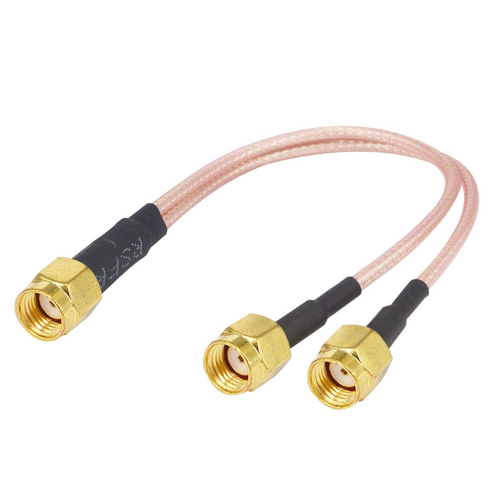 Futheda Doppio SMA Sdoppiatore Cavo SMA Femmina a Maschio 13.5 cm RG316 50 ohms per LTE 4G Antenna Router Modem MiFi Mobile Hotspot Router Cellulare
