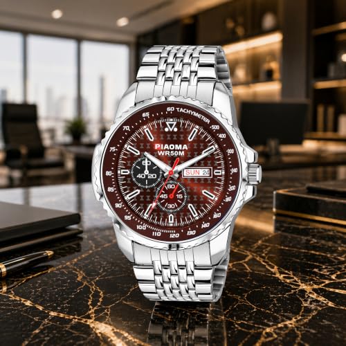 Image of from Espoir Ring Brown Tachymeter Ring Tachymeter Fresh New Styles Brown Dial Analog Watch, Water Resistant, Day and Date Display