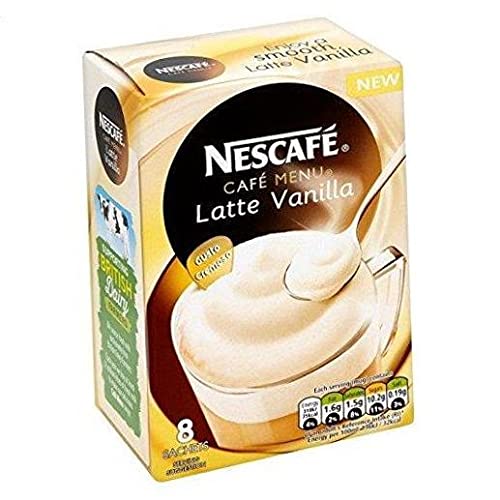 Nescafe Vanilla Latte Coffee 8 Sachets 148g .2 pack