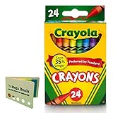 Crayola Crayons 24 ct (Pack of 2) Includes 5 Color Flag Set