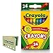 Crayola Crayons 24 ct (Pack of 2) Includes 5 Color Flag Set