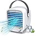 Wentylator klimatyzatora biurowego, przenośny mini pulpitowy parownik klimatyzacyjny chłodnica wbudowana wentylator zbiornik na wodę lodu, bezkładny regulacyjny kierunek osobisty