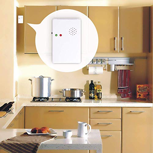 Propane/Natural Gas Alarm Monitor, Hembisen Home Plug-in Gas Detector, Gas Leak Detector, Tester, High Reliability Sensor, Monitor LPG and LNG Combustible Explosive Gas, Voice/Light Warning. (3 Pack)