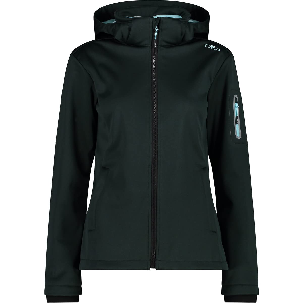 CMP Giacca Melange In Softshell Da Donna Con Cappuccio Removibile Giacca Donna