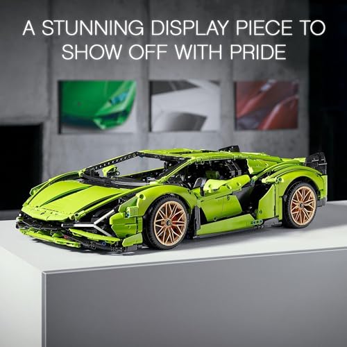 LEGO Technic Lamborghini Sián FKP 37 42115 Building Set - Classic Super Car Model Kit, Exotic Eye-Catching Display, Home or Office Décor, Ideal for Adults or Car Enthusiasts