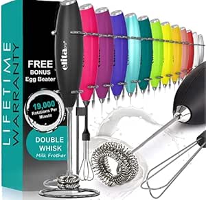 Elektrischer Milchaufschäumer USB-C - Wiederaufladbarer Getränkemixer Mit 3 Geschwindigkeiten