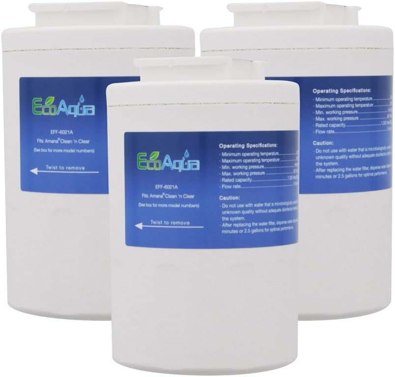 EcoAqua 6021A-3PK Replacement for Amana 12527304, 3-Pack