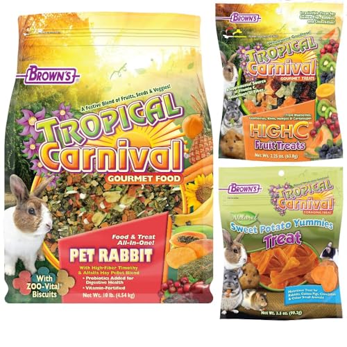 Alimento Fortificado para Conejos con Vitaminas Tropical Carnival