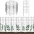 OUSHENG Decorative Garden Fence Fencing 10 Pack, 37.5in (H) x 10ft (L) Rustproof Metal Wire Panel Border Animal Barrier for Dog, Flower Edging for Yard Landscape Patio Outdoor Decor, Square