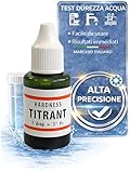 Titrant test durezza acqua I Kit analisi acqua potabile I Misuratore calcare per addolcitore, casa, pozzo e acquario I Tester professionale in gradi francesi I Set misurazione filtro acqua I Drytogo