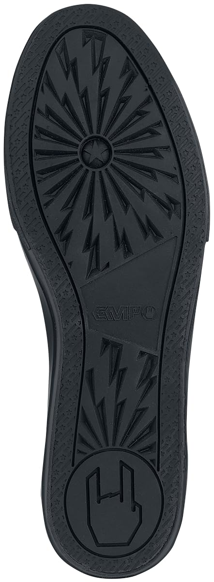 Rock Rebel by EMP Unisex Sneakers Nere con Stampa Teschio