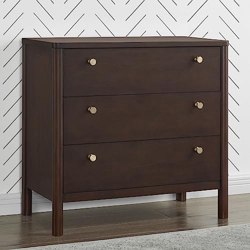 Delta Children Remy 3 Drawer Dresser With Changing Top, Walnut Espresso #TOP2