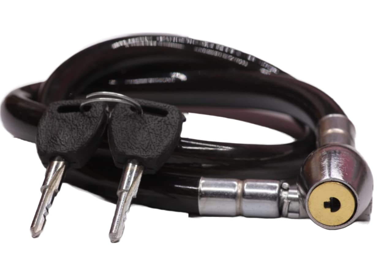 VKHAS Cable Lock for Helmet, Bike, Scooter Cycle Heavy Duty Material Stainless Steel with 2 Unique Keys, Multiple uses of Lock (B0C6J7CJNM) Amazon Price History, Amazon Price Tracker