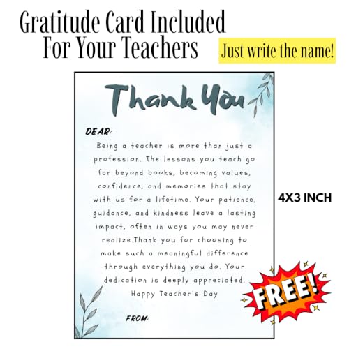 Image of Teachers Day Themed Fridge Magnets|Set of 4 Pcs|3X3 Inch|Glossy|Durable|No Colour Fade Lifetime|Waterproof Gifts for Teacher Day|2026