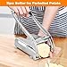 EVERGOODS Stainless Steel Potato Chipper & Slicer with – Non-Slip Base, Perfect for Air Fryer Fries