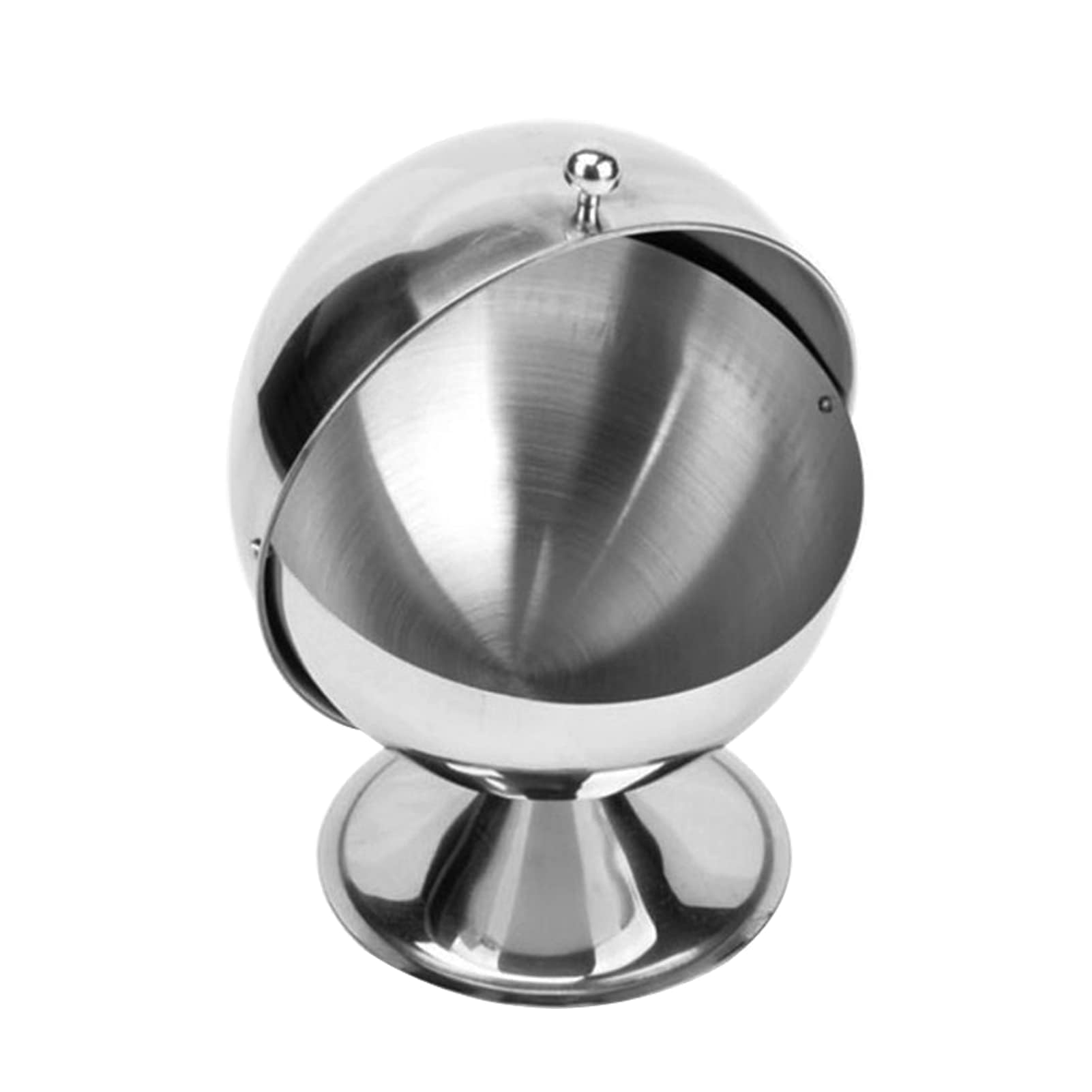 Agatige Azucarero De Acero Inoxidable, Cuenco Esférico Para Dulces Para Oficina, Soporte Para Cubos De Azúcar Con Tapa Enrollable Azucarero Recipiente De Sal En Forma De Globo Para Cocina Casera