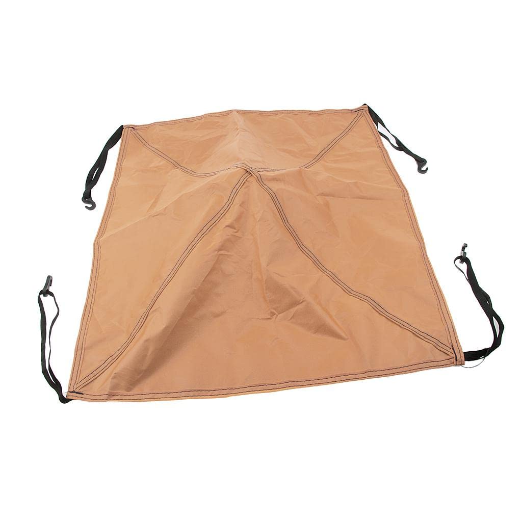 Simhoa 22x22inch Canopy Replacement Top Cover Canopy Awning Tarp, Waterproof Canopy Top for Outdoor Garden Patio Camping Pavilion Sun Shade, Orange