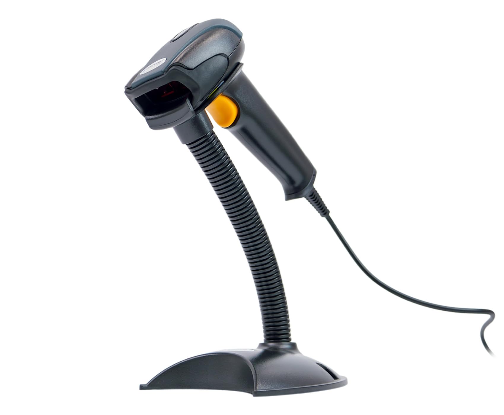 HDWR HD29A Barcode-Scanner mit Standfuß, USB, automatisches Scannen | Funktionstasten, Präfix und Suffix, automatisches Freihand-Scannen im Standfuß, schnelle Codelesung