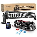 Nilight LED Light Bar 22 Inch 120w Flood Spot Combo Driving Lights 12V 5Pin Rocker Switch 16AWG Wiring Harness Kit for Trucks SUV ATV UTV 4x4 Van Camper