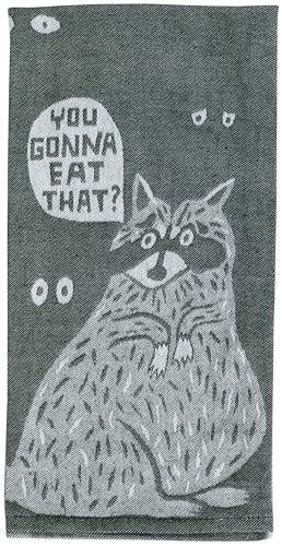 Blue Q Funny Woven Dish Towel ~ You Gonna Eat That? 100% Cotton, Soft, Super-Absorbent