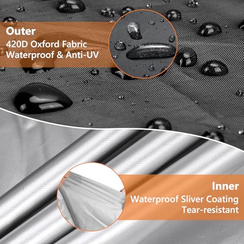 Image of Roasivi Universal Large Birdcage Cover Black Out and Breathable Cages Cover for Parrots and Other Small Animals Durable Waterproofing Washable Material 36 inch L x 25 inch W x 48 inch H Black