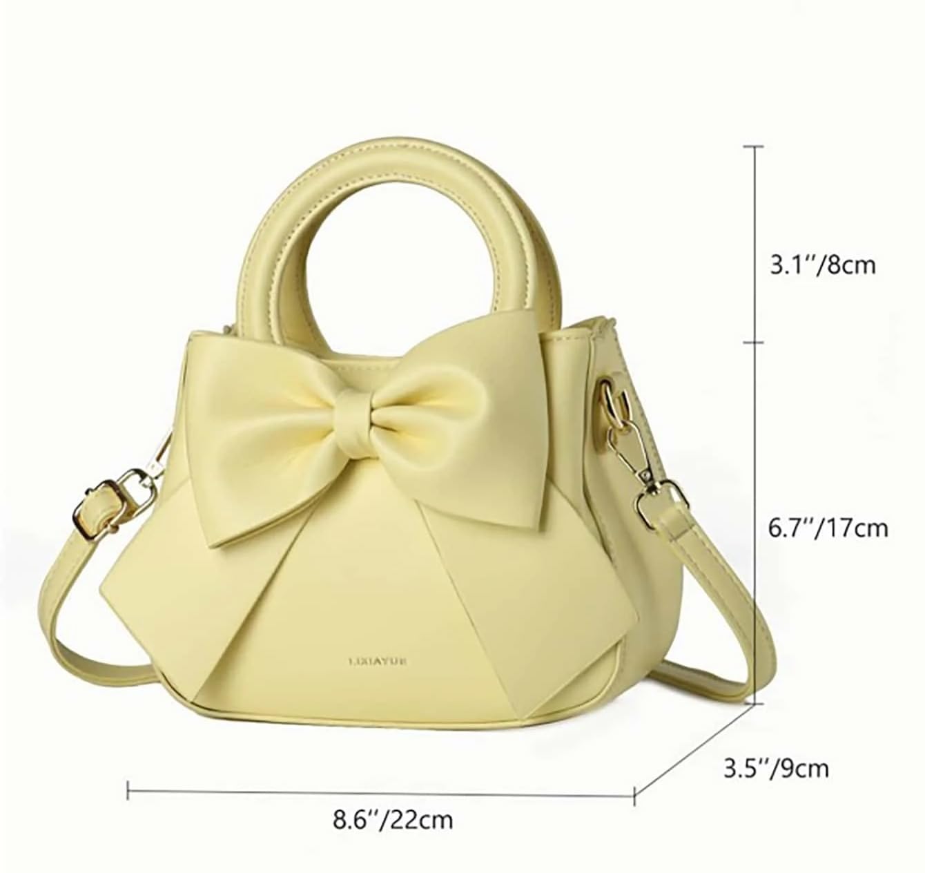 SYGA Damska kokarda ręczna torba na ramię crossbody świeży i słodki dziewczęcy styl mała torba typu bucket