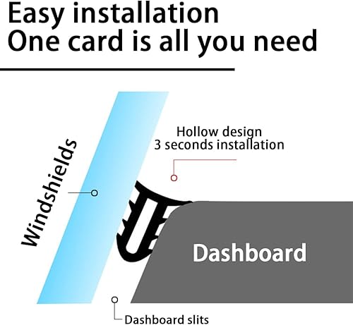 Miniatura 5 de AUCELI Tira de sellado de tablero de automóvil, pelacables de goma para parabrisas de automóvil, a prueba de polvo y aislamiento acústico,