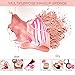 RoNeauty Retractable Kabuki Foundation Brush Angled Face 3D Retractable Makeup Brush for Liquid Powder BB Cream with Makeup Sponge and Silicone Brushes Cleaner